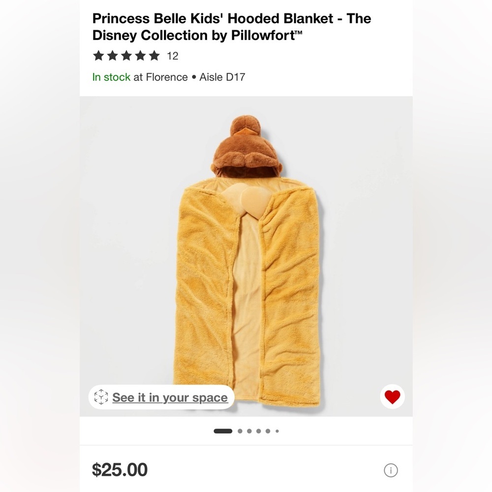 Pillowfort Brown and Tan Bear Hooded Blanket